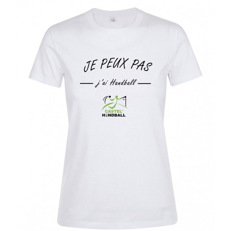 T-shirt femme je peux pas j'ai handball